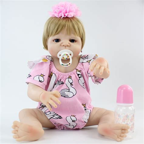 Bzdoll 22 Full Silicone Reborn Baby Girl Lifelike Newborn Dolls