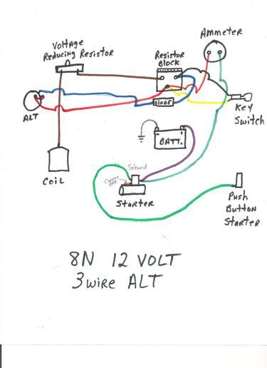 Diagram 1949 Ford 8n Tractor Wiring Diagram To 12 Volt Conversion