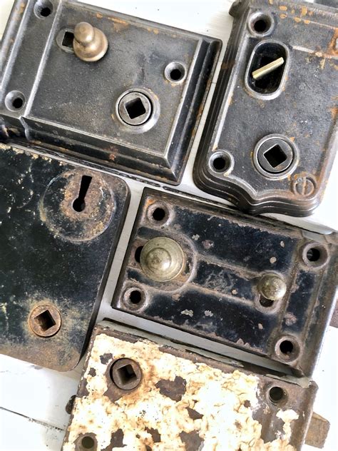 5 Mortise Locks Salvaged Door Hardware Antique Skeleton Key Etsy