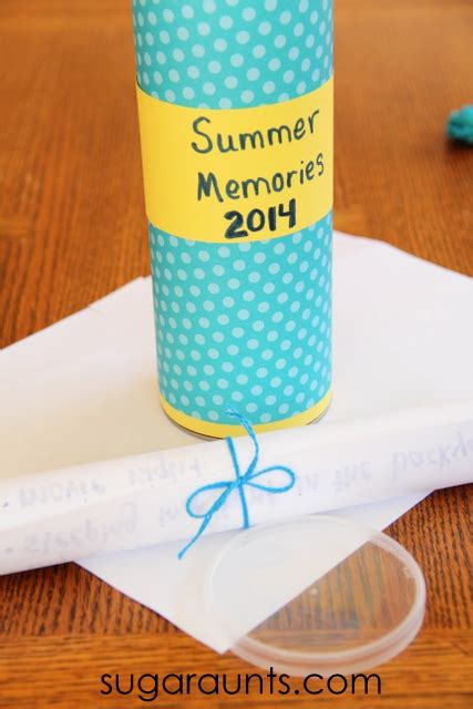 Time Capsule Craft For Summer Memories The Ot Toolbox