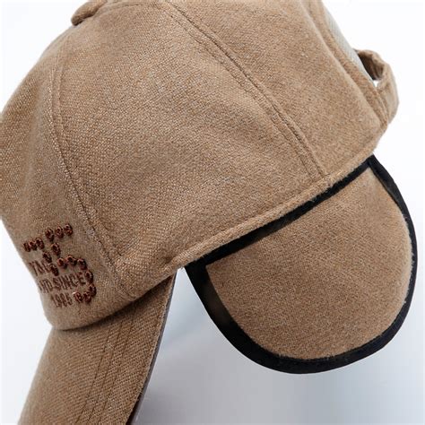 Warm Baseball Cap Hat With Ear Flaps Vintage Fancy Winter For Men Golf
