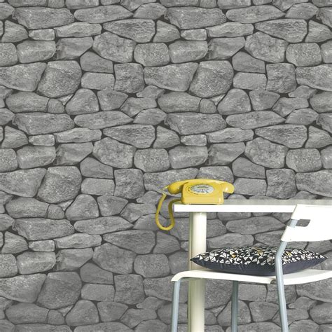 Free Download Holden Stones Grey Dry Stone Wall Rock Brick Effect
