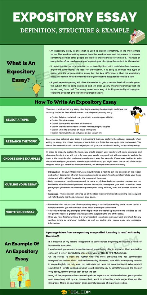 In this type of essay, the writer uses an informational tone and explains the entire topic, using the statistics, facts, and figures along with. Expository Essay: Definition, Outline, Topics & Examples ...