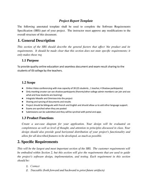 Project Part 2 Template Project Report Template The Following