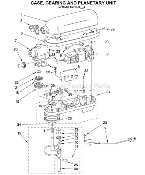 Find the tilt lever and move it to the back. Kitchenaid Stand Mixer Parts Diagram | Wow Blog