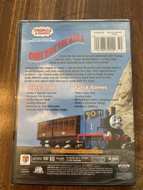 thomas and friends come ride the rails dvd sealed new 45986310422 ebay