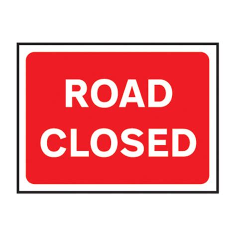 Centurion Road Closed Roll Up Traffic Sign 1050mm X 750mm