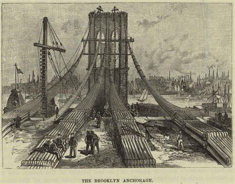 Vintage Images Of Brooklyn Bridge Construction