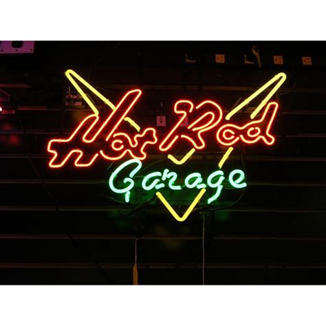 Hot Rod Garage Neon Sign 115414 Wall Art At Sportsmans Guide