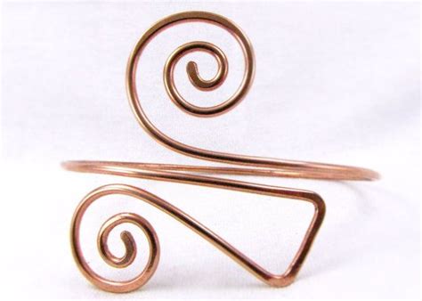 copper armlet upper arm cuff boho upper arm bracelet festival accessory bohemian jewelry free