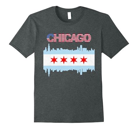 Chicago City Skyline T Shirt