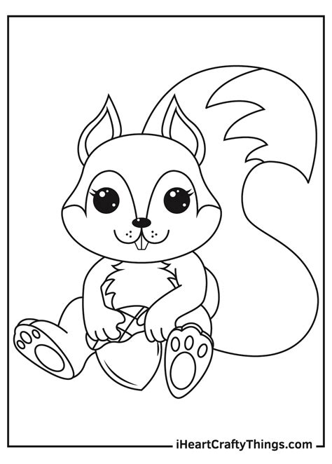 50 Printable For Kids Squirrel Coloring Pages Mejikuhibiniu Coloring