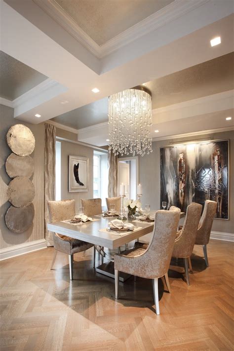 Spectacular Silver Dining Room Dining Contemporary Modern By Patricia