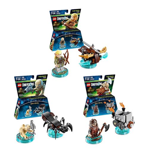 Lego Dimensions Lord Of The Rings Fun Pack 3 Piece Variety