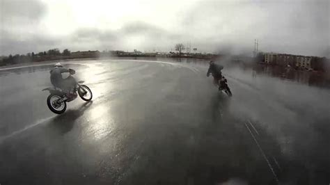 Dirt Bike Ice Racing Frozen Lake Series Practice Youtube