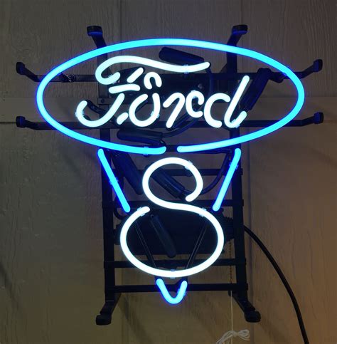 Neon Signs Ford V8 Neon Sign Ts For Him Ford Auto Ford Neon
