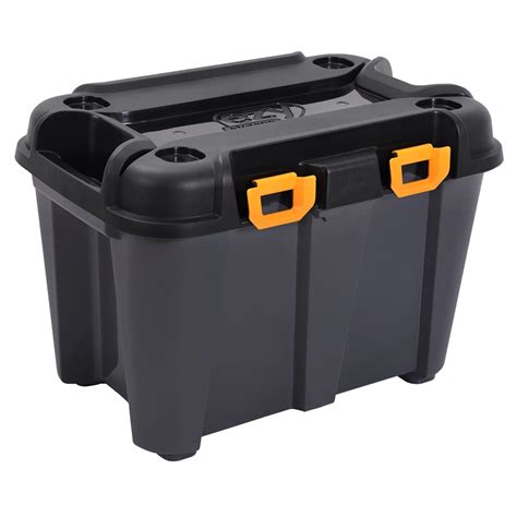 Holds shovels, rakes, brooms, garden hoses, extension cords, line trimmers, and more. EZY Storage 50L Bunker Heavy Duty Storage Tub | Bunnings ...