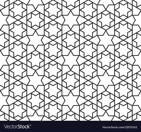 Seamless Islamic Pattern Art Royalty Free Vector Image