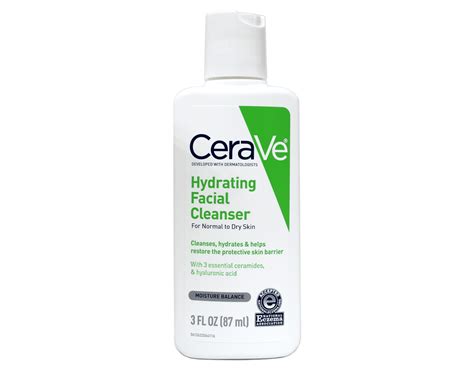 Cerave Hydrating Facial Cleanser For Normal To Dry Skin 3 Fl Oz
