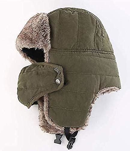 Men Trapper Hat Trooper Winter Windproof Ski Hat Warm Hunting Hat Women