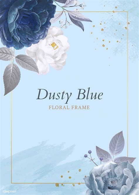 Top 68 Imagen Dusty Blue Flower Background Vn