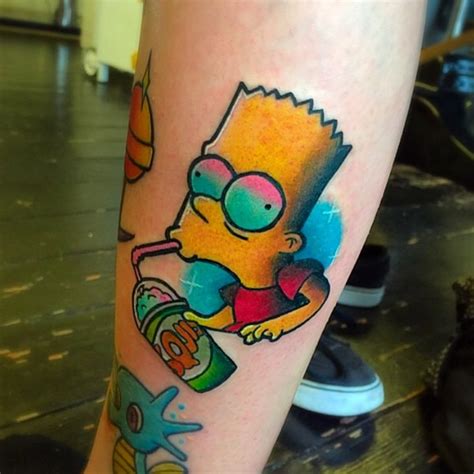Bart Simpson Tattoo Designs Simpsons Bart Cartoon Adobephotoshop