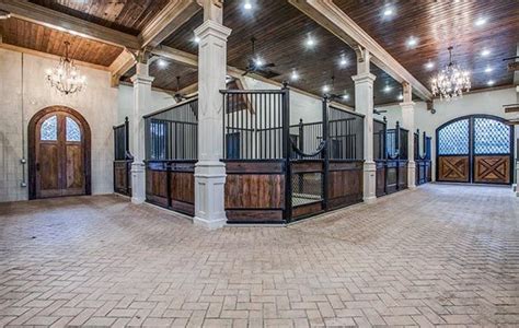 We offer walk in barns and barns with multiple stalls. Is this the most luxurious yard you've ever seen? | Dream ...