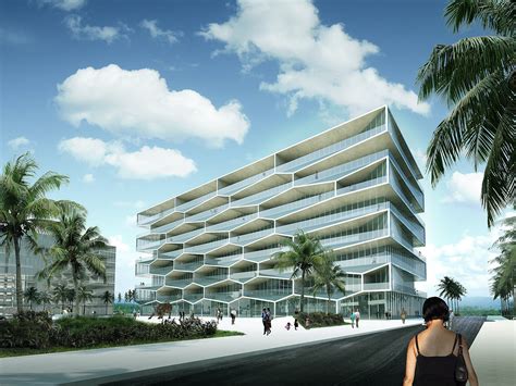 Big Hks Mda Unveils Honeycomb Resort Design For The Bahamas