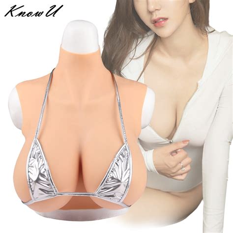 KnowU Ultra Thin Ultra Light Fake Breasts Big Breast Women Silicone