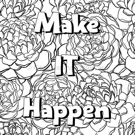 Quote coloring pages for adults. Inspirational Word Coloring Pages #54 - GetColoringPages.org