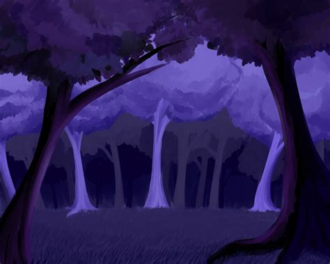 Purple Forest By Chanceofclouds On Deviantart