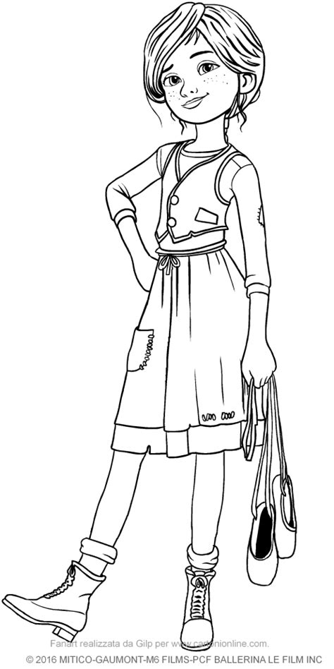 F Licie Milliner Ballerina The Movie Coloring Pages