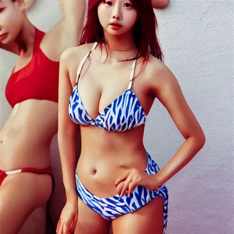 Beautiful Korean Female With Bikini Stable Diffusion Openart