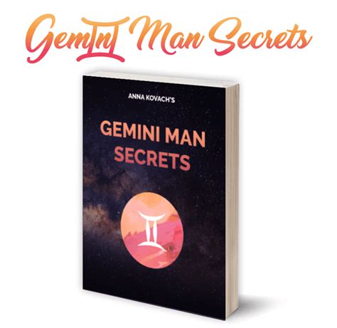 Gemini Man Secrets Book 2023 By Anna Kovach Bestdatingtipsforwomen