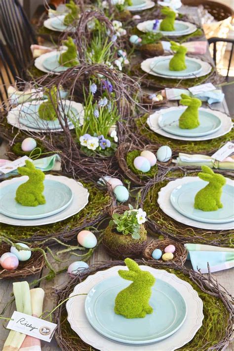 Gorgeous Diy Easter Tablescape Decorating Ideas For Spring Home Decor