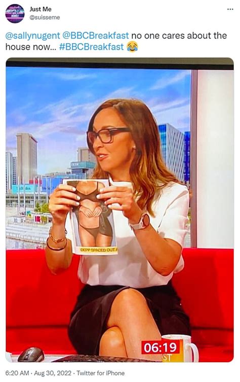 Bbc Breakfast S Sally Nugent Accidentally Flashes Lingerie Clad Model