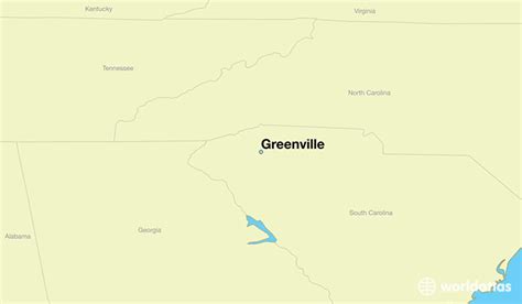 Where Is Greenville Sc Greenville South Carolina Map