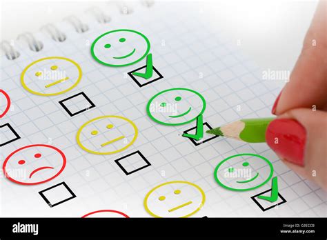 Customer Satisfaction Survey Smiley Faces Banque De Photographies Et D