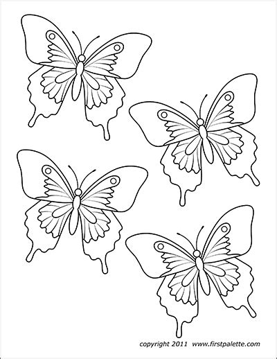 Free printable small butterflies template and coloring pages. Butterflies | Free Printable Templates & Coloring Pages ...