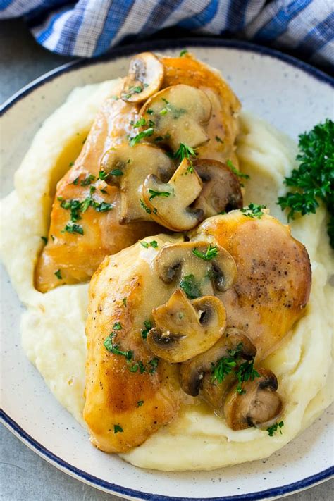 Put all of the ingredients in the pressure cooker (except the egg noodles) and lock the lid, put the valve on seal set the timer to 15 minutes let the cooker release the steam naturally about 10 minutes serve over cooked egg noodles SLOW COOKER CHICKEN MARSALA - #recipes #dinnerrecipes