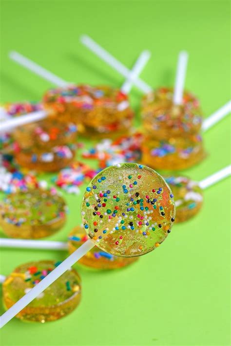 Homemade Lollipops Recipe Diy Sprinkle Lollipops Tutorial