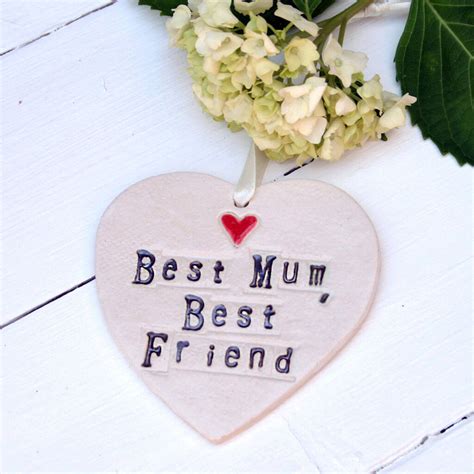 best mum best friend hanging heart t by juliet reeves designs