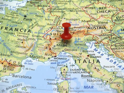Mapa Del Destino Roma Italia Mapa Fijado Stock De Ilustración