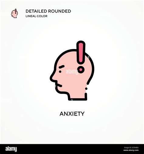 Anxiety Vector Icon Modern Vector Illustration Concepts Easy To Edit