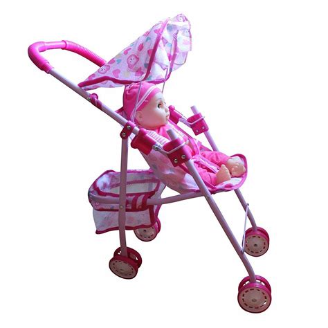 Fun Toddler Kid Connection Baby Doll Stroller Hood