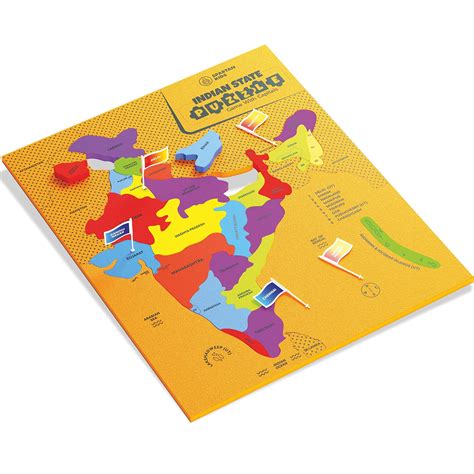 Buy India With State Capitals Puzzle Educational Learning Aid Game