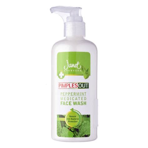 Janet Ayurveda Pimples Out Peppermint Medicated Face Wash 300ml Shophere