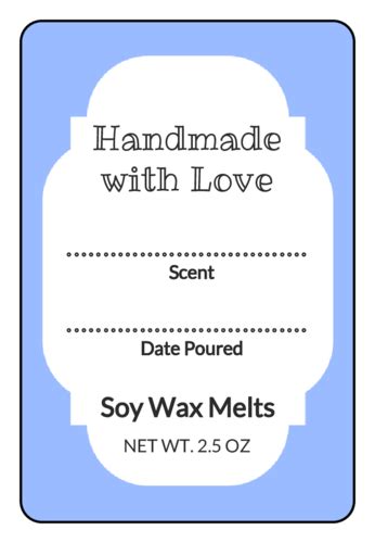 write  wax melt labels templates onlinelabelscom
