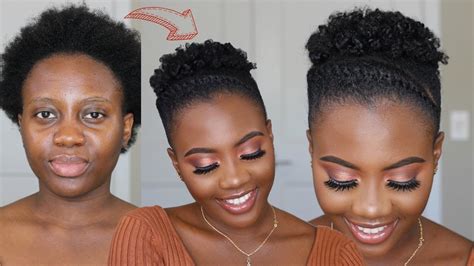 Easy Natural Hairstyle Before Wash Day On Short 4c Hair Perfect For