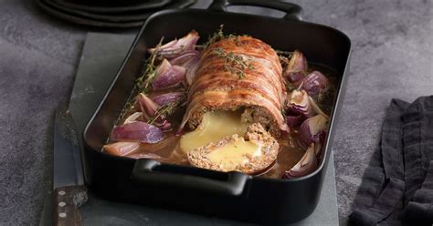 Hackbraten mit Käsefüllung